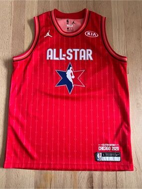 Lebron James Jumpman/Jordan NBA Red All-Star Kids Jersey from Chicago 2020